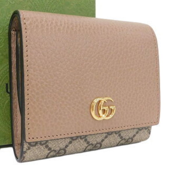 Gucci GG Supreme Wallet brown leather - Picture 1 of 8